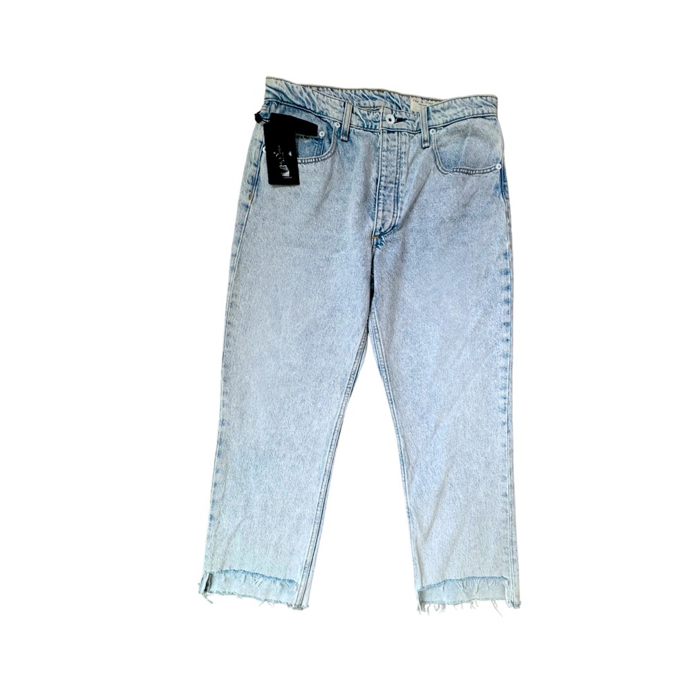 RAG & BONE Nina High Waist Shorty Crop Cigarette Jeans Sz 31 NWT